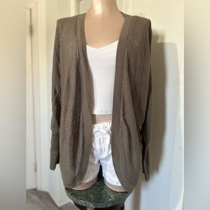 EQL by Kerrits mesh cocoon open cardigan sweater size M/L